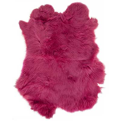 Buy dyed-pink Rabbit Fur Skin Assorted Colors