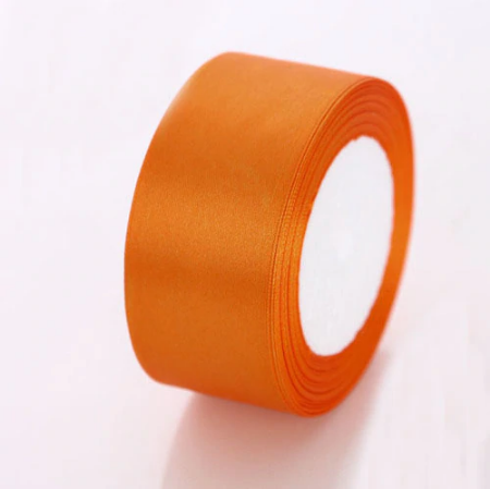 Buy orange-24 Satin Ribbon - 25mm