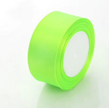 Buy neon-green-57 Satin Ribbon - 25mm