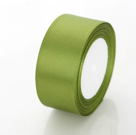 Buy army-green-95 Satin Ribbon - 25mm