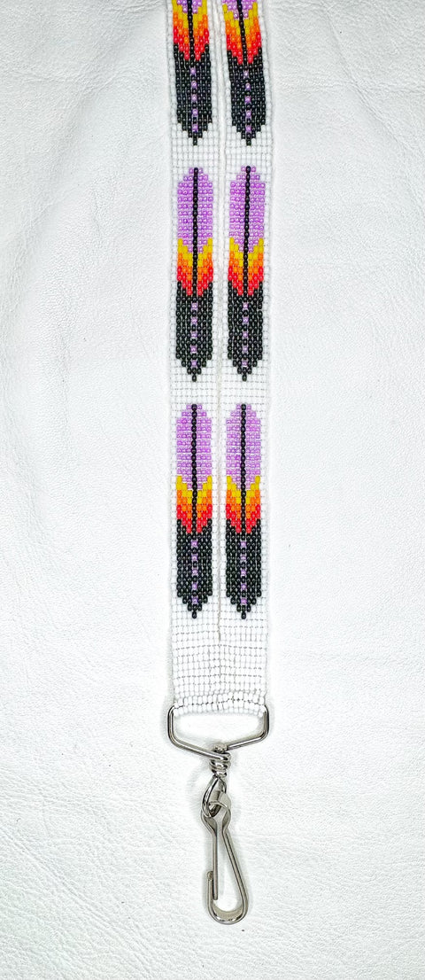 Buy 17720-white Beaded Lanyard Assorted Colors 42cm length