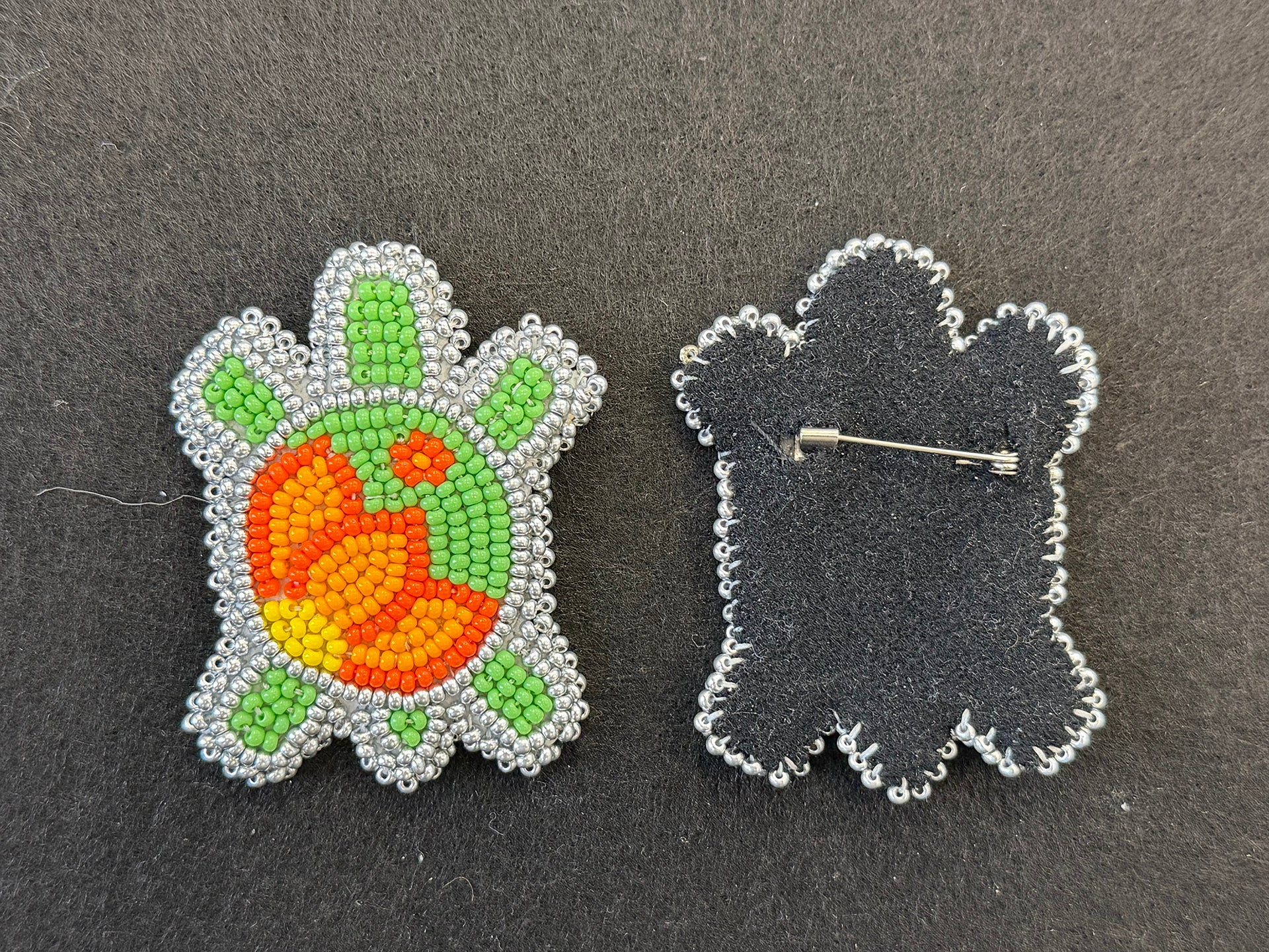 Beaded Turtle Pin