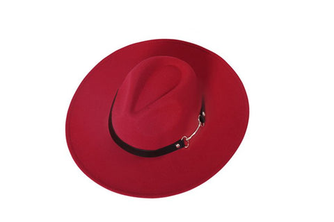 Fedora Style Hat with Wide Brim - In-Store Pickup Only.