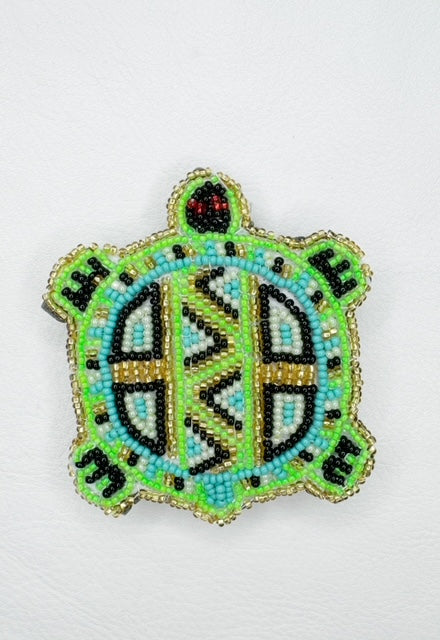 Beaded Turtle Hair Clips - Assorted Colors - 14