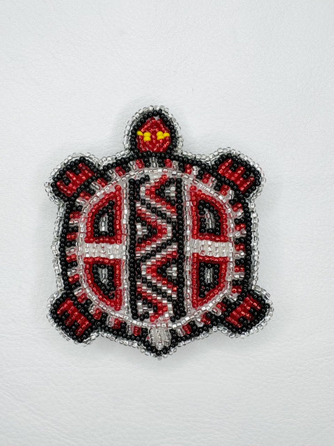 Buy 17683-redblack Beaded Turtle Hair Clips - Assorted Colors