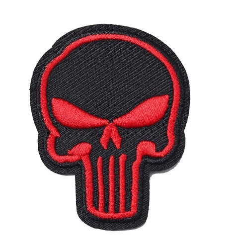 Patch - Punk Skull Red