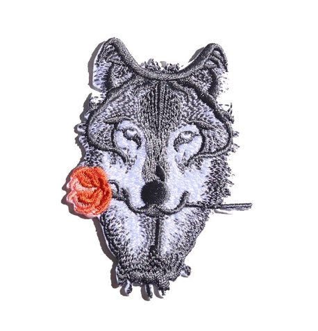 Patch - Rose Wolf Head