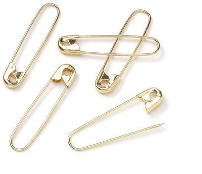 FND Safety Pins - Gold