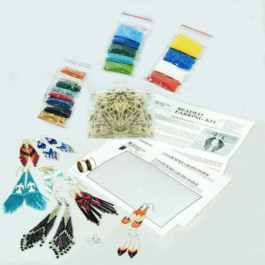Beaded Earring Kit - with Instructions - 1