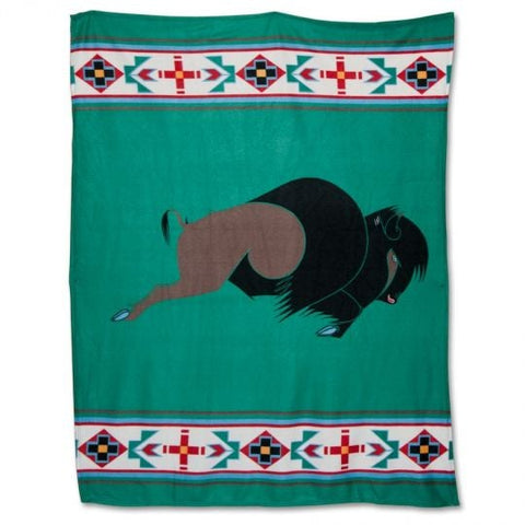 Fleece Blanket King of the Prairies