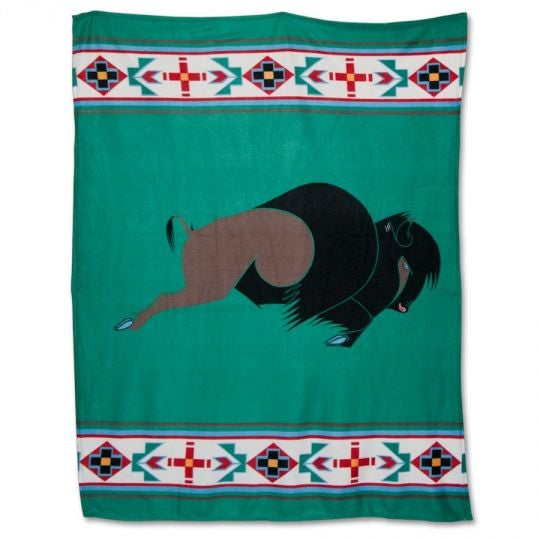 Fleece Blanket King of the Prairies - 1