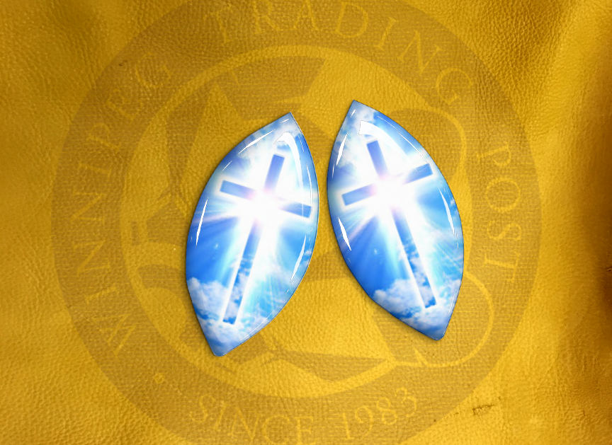 ECAB RG - Glowing Cross on Blue Sky