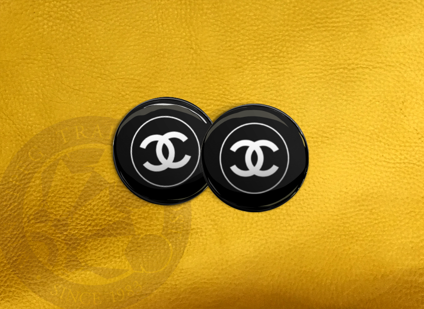 ECAB BR - Chanel Circle White on Black