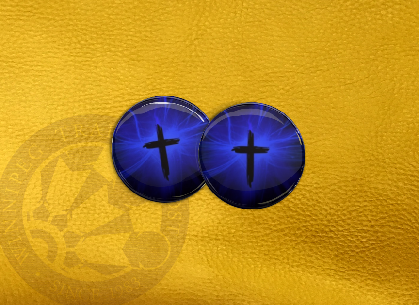 ECAB RG - Black Cross on Dark Blue