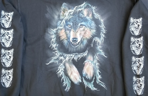Hoodie Sweatshirt - Wolf