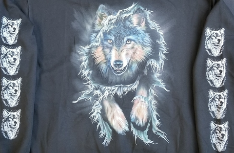 Hoodie Sweatshirt Wolf Winnipeg Trading Post