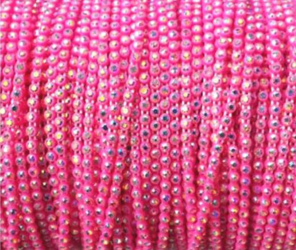 Rhinestone Banding - HotPink - 1