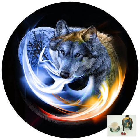 Buy wolf-192n 4 inch Ceramic Coasters