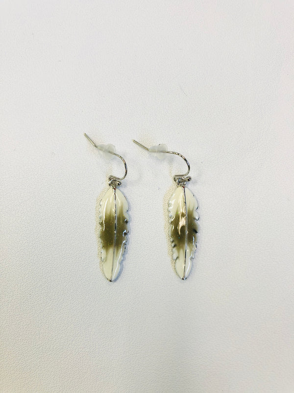 Feather Design Earrings - 4