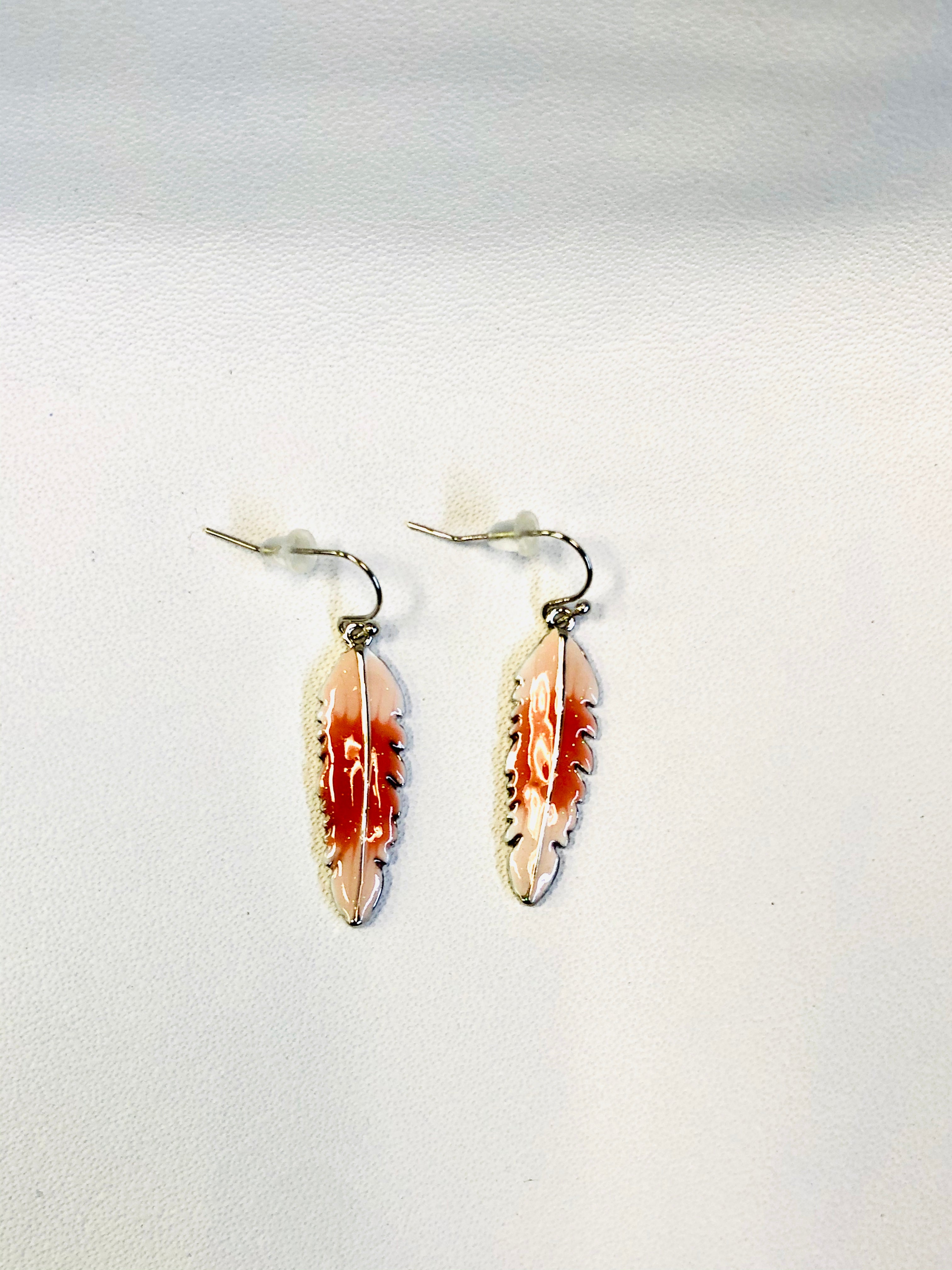 Feather Design Earrings Winnipeg Trading Post