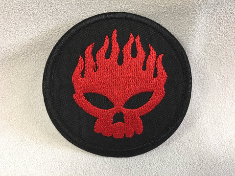 Buy red Patch - Flame Skull