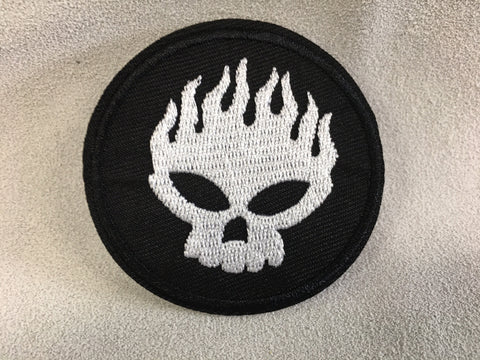 Buy white Patch - Flame Skull