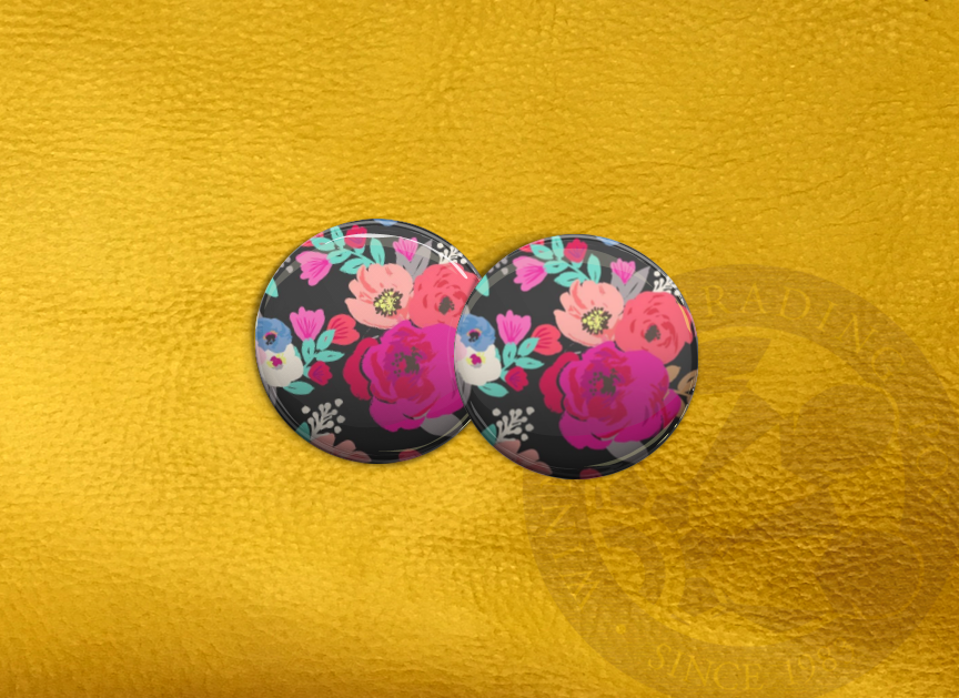 ECAB FL - Floral on Black