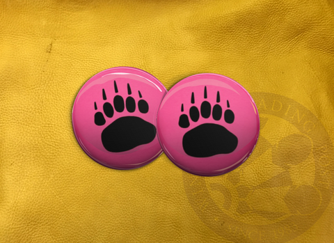 ECAB AN - Black Bear Paw on Pink