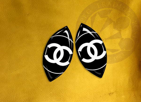 ECAB BR - Chanel Circle White on Black - 5