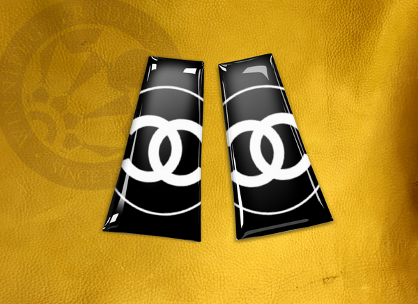 ECAB BR - Chanel Circle White on Black - 6