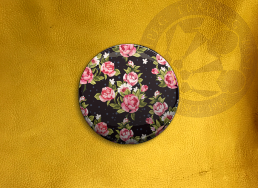 ECAB FL - Flowers Pink on Dark Blue