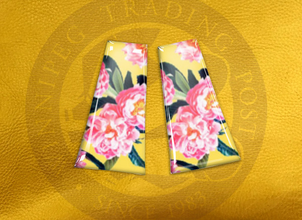 ECAB FL - Flowers Pink on Pale Yellow - 6