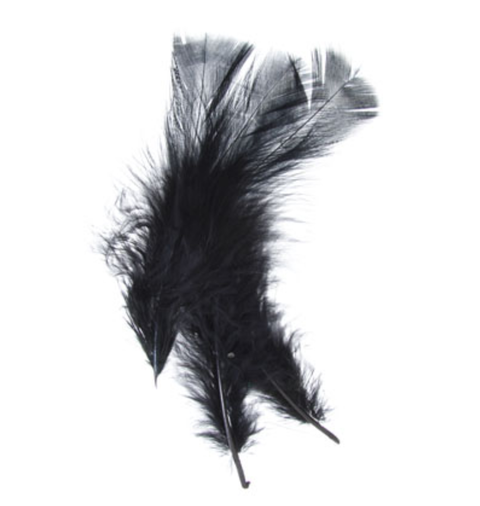 Buy black-3001-01h FEA Marabou Feather Solid 6grams