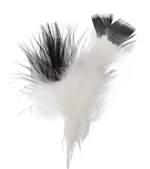 Buy black-300201h FEA Marabou Feathers - Two Color