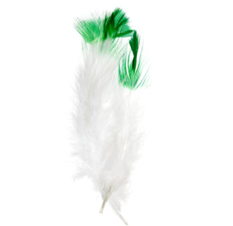 Buy green-300207h FEA Marabou Feathers - Two Color
