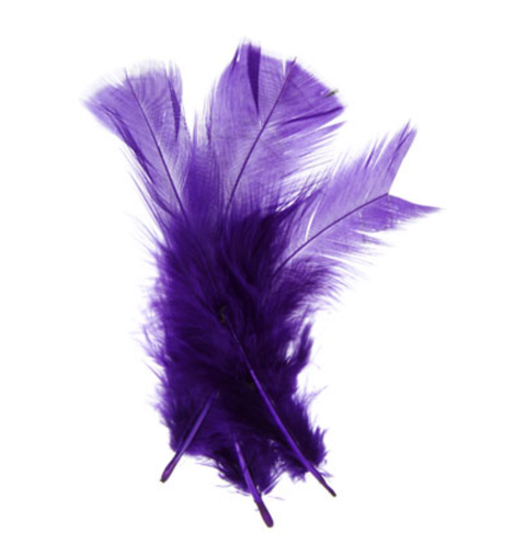 Buy purple-3001-08h FEA Marabou Feather Solid 6grams