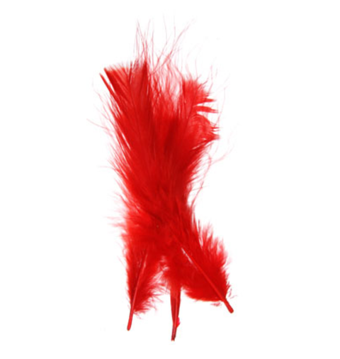 Buy red-3001-02h FEA Marabou Feather Solid 6grams