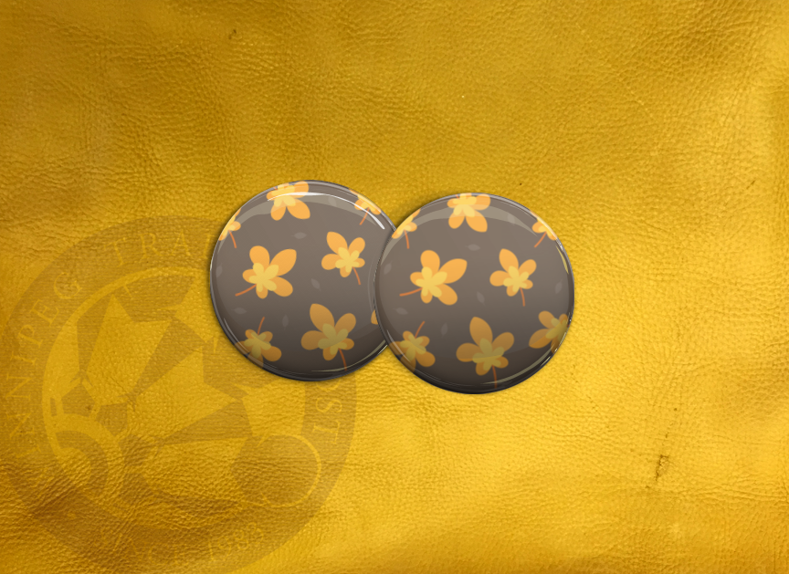 ECAB FL - Leaves 05 Yellow on Brown