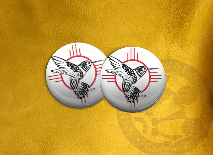 ECAB AN - Hummingbird Art on White