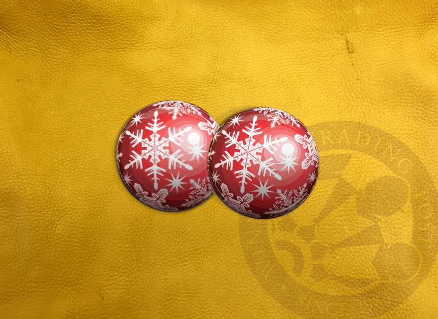 ECAB WT Ball White Snow on Red