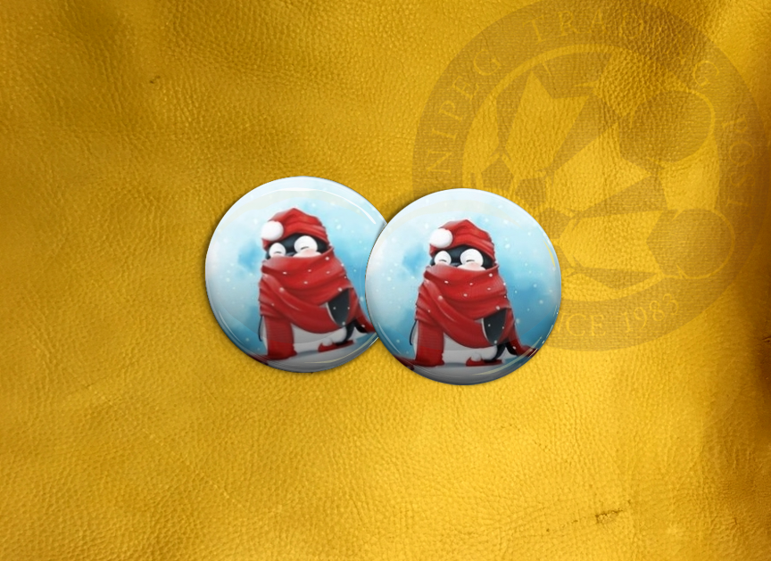 ECAB WT Penguin Red Scarf