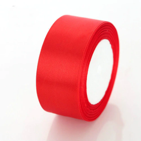 Buy red-26 Satin Ribbon - 25mm