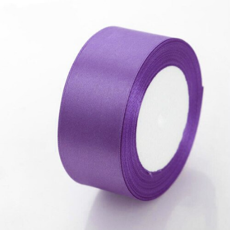 Buy purple-69 Satin Ribbon - 25mm
