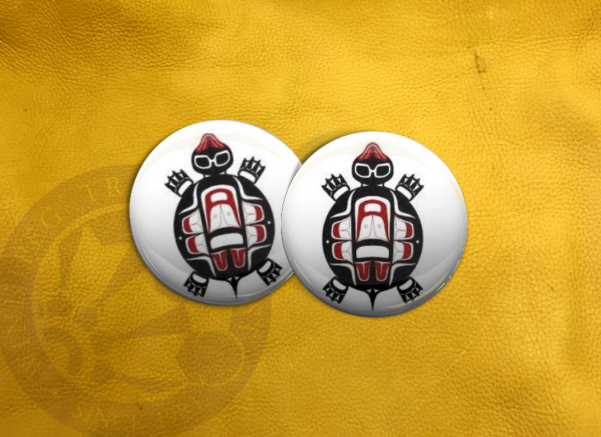 ECAB AN - Turtle - Red, Black on White