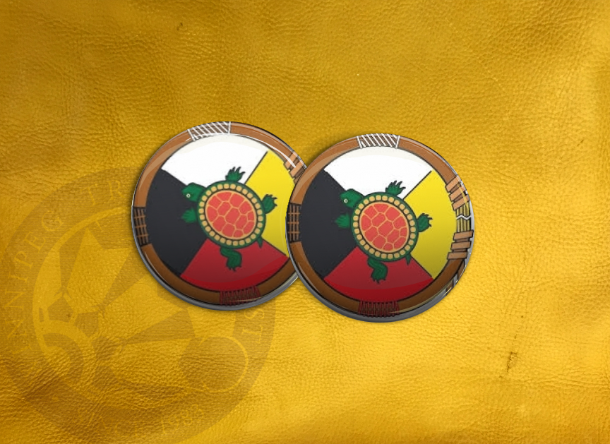 ECAB AN - Turtle Medicine Wheel on White